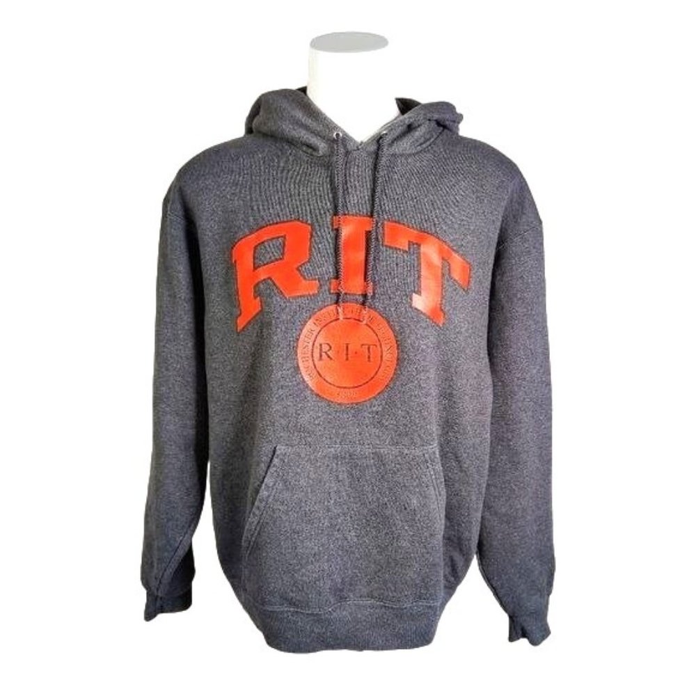 RIT Rochester Institute of Technology Gray Hoodie Size M